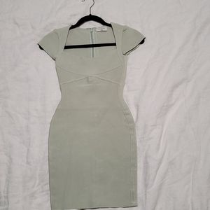 Babaton Green Bandage Dress